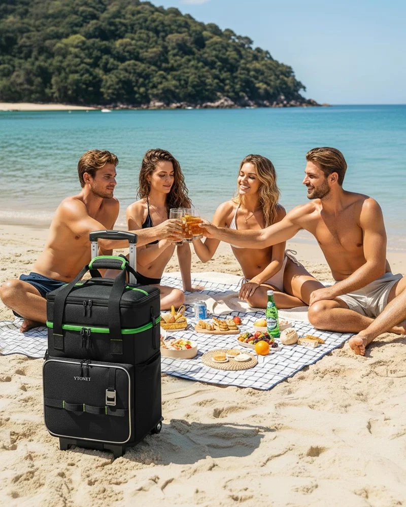 YTONET Rolling Cooler, view 2