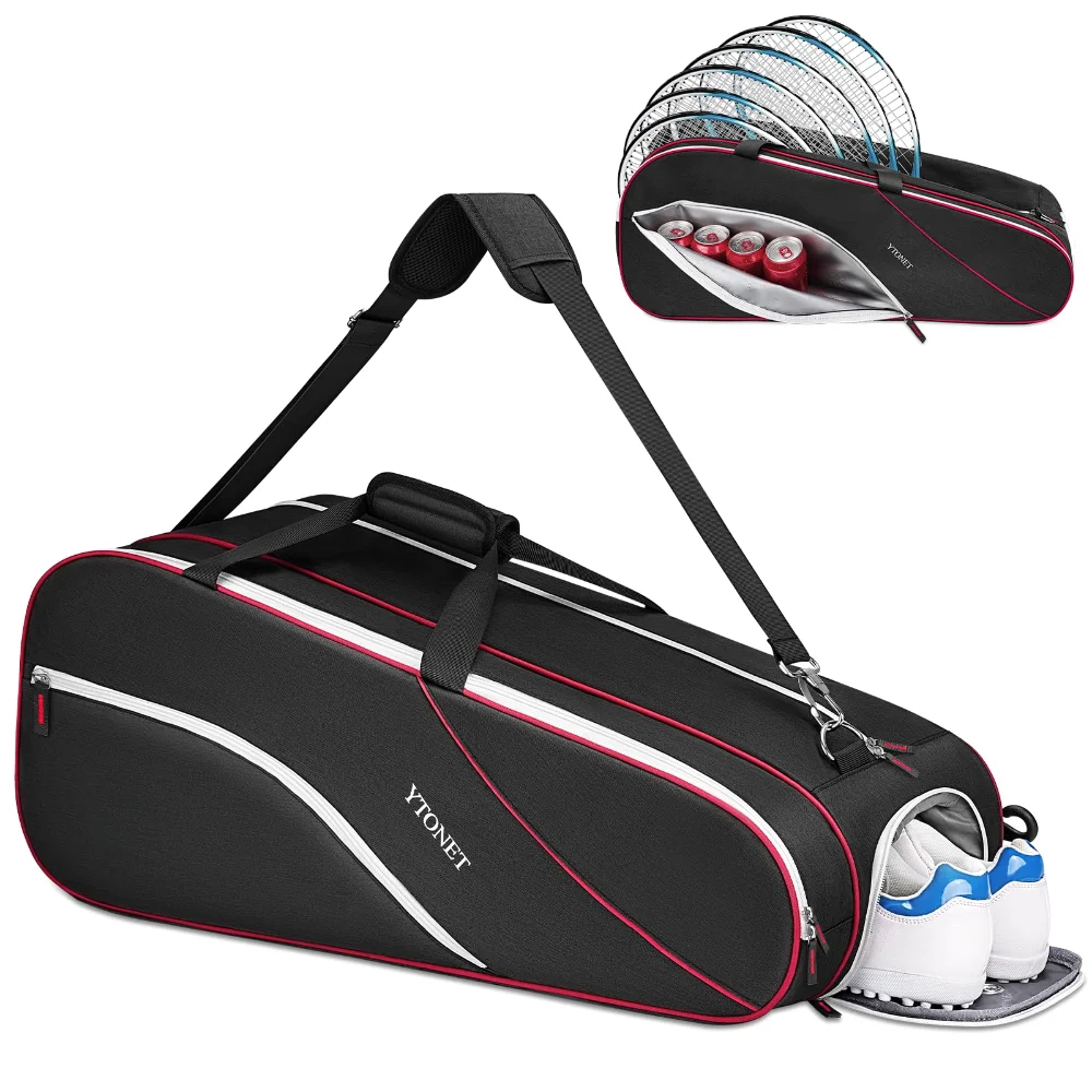 YTONET Large Six-Racket Tennis Bag