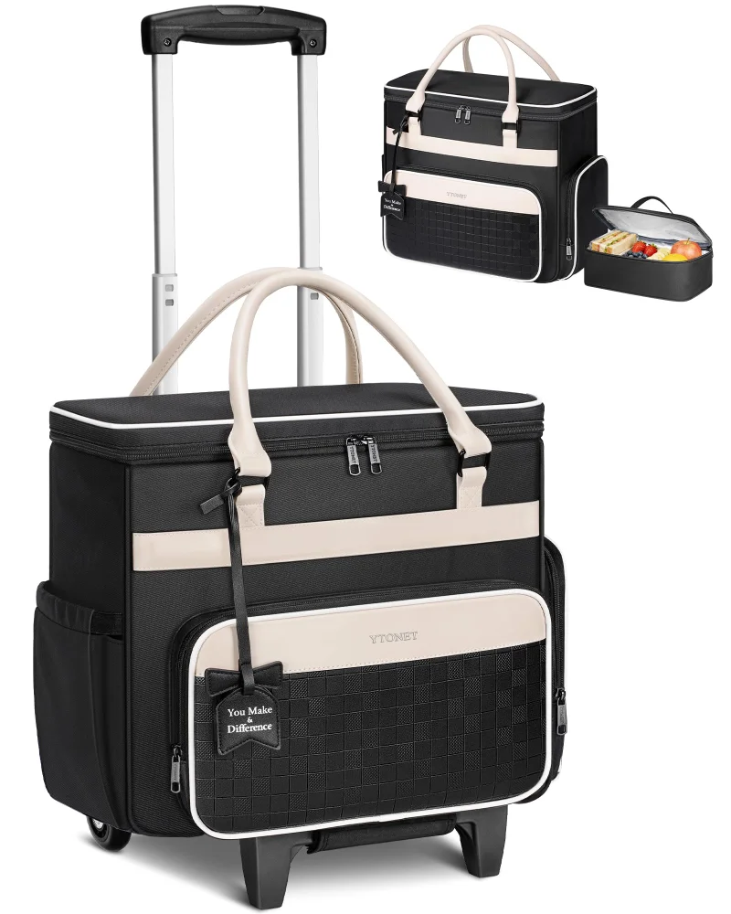 YTONET 15.6-inch Rolling Laptop Bag