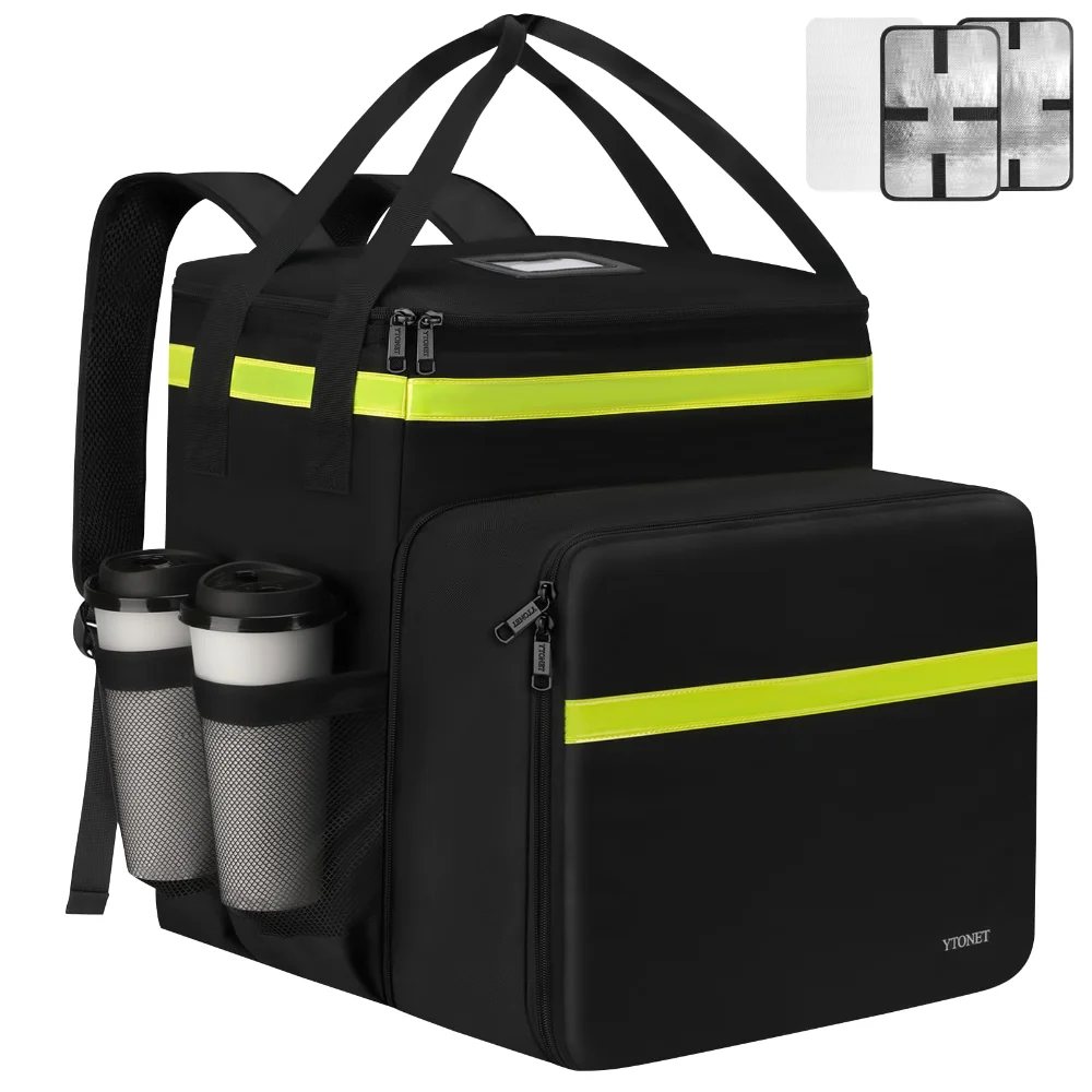 YTONET Food Delivery Backpack with Cup Holder