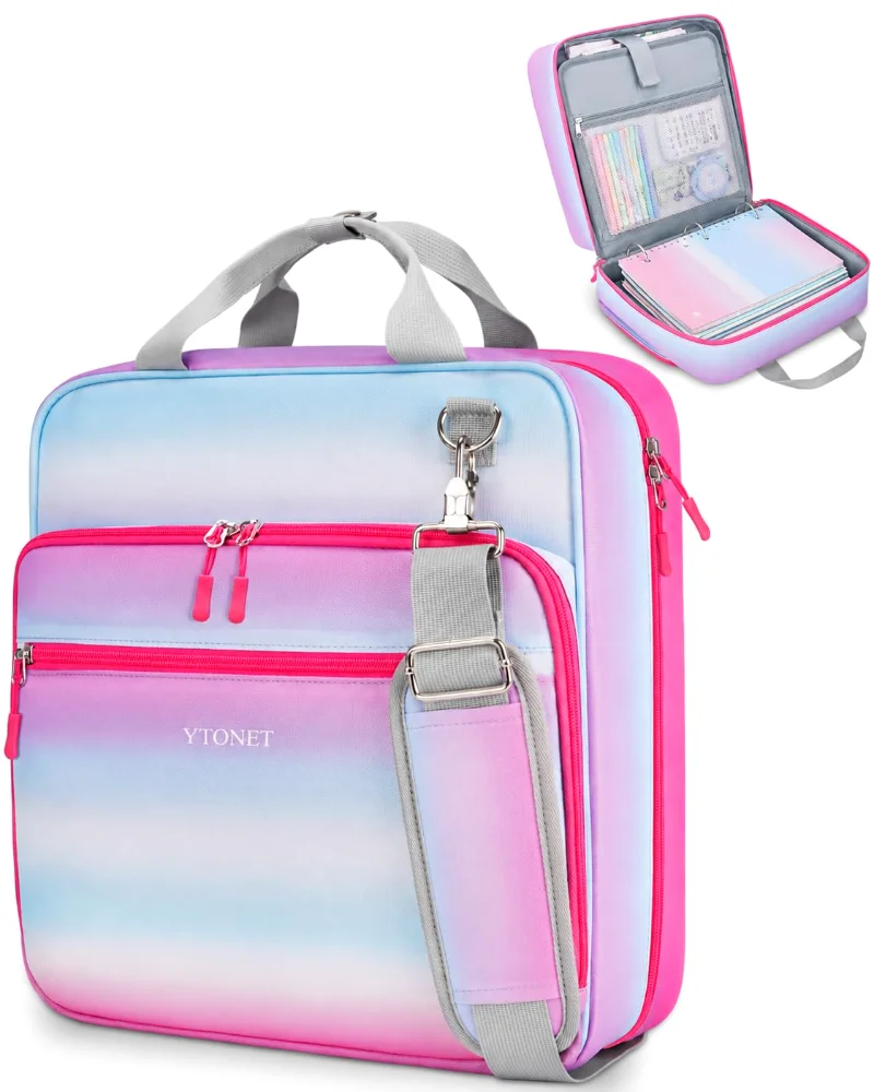 YTONET 15.6-inch Zipper Binder